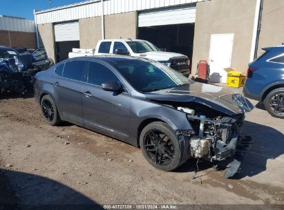 2014 KIA CADENZA PREMIUM Gray  Gasoline KNALN4D74E5130710 photo #1