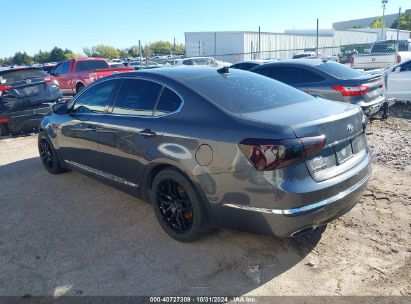 2014 KIA CADENZA PREMIUM Gray  Gasoline KNALN4D74E5130710 photo #4