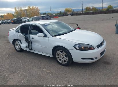 2012 CHEVROLET IMPALA LT White  Gasoline 2G1WG5E32C1140283 photo #1