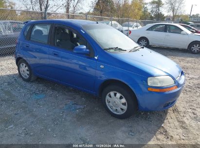 2005 CHEVROLET AVEO LT Blue  Gasoline KL1TG62645B294647 photo #1