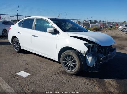 2015 NISSAN SENTRA S White  Gasoline 3N1AB7AP5FY283984 photo #1