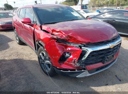 2023 CHEVROLET BLAZER FWD 2LT Red  Gasoline 3GNKBCR42PS191294 photo #1