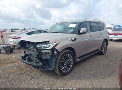 2018 INFINITI QX80 Tan  Gasoline JN8AZ2NE3J9192350 photo #3