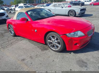 2005 BMW Z4 3.0I Red  Gasoline 4USBT53535LT29084 photo #1