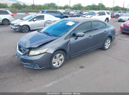 2015 HONDA CIVIC LX Gray  Gasoline 2HGFB2F59FH548586 photo #3