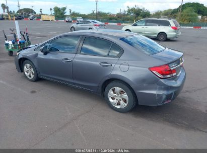 2015 HONDA CIVIC LX Gray  Gasoline 2HGFB2F59FH548586 photo #4