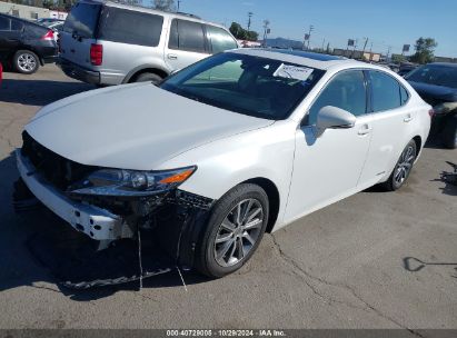 2016 LEXUS ES 300H White  Hybrid JTHBW1GGXG2101351 photo #3