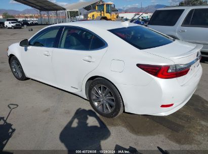 2016 LEXUS ES 300H White  Hybrid JTHBW1GGXG2101351 photo #4