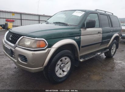 2002 MITSUBISHI MONTERO SPORT XLS Green  Gasoline JA4MT31R32P004555 photo #3