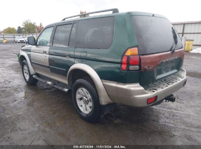 2002 MITSUBISHI MONTERO SPORT XLS Green  Gasoline JA4MT31R32P004555 photo #4