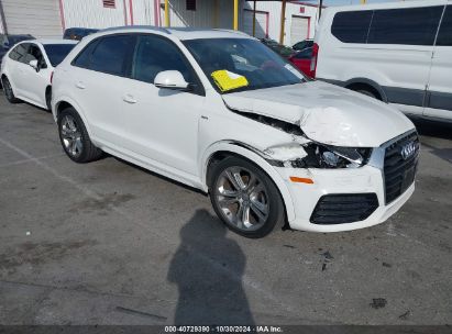 2018 AUDI Q3 2.0T PREMIUM/2.0T SPORT PREMIUM White  Gasoline WA1ECCFSXJR007455 photo #1