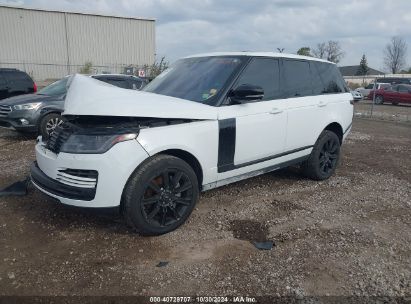 2021 LAND ROVER RANGE ROVER White  Gasoline SALGR2SUXMA440848 photo #3