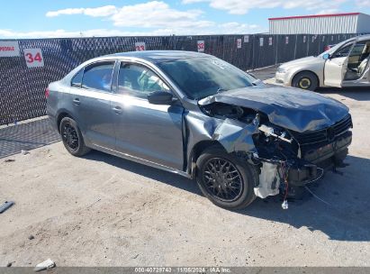 2014 VOLKSWAGEN JETTA 2.0L S Gray  Gasoline 3VW2K7AJ1EM324675 photo #1