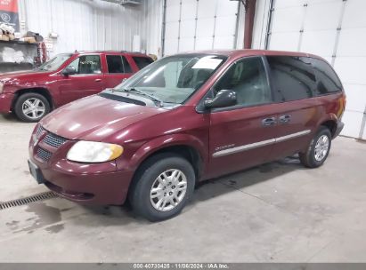 2001 DODGE CARAVAN SE Maroon  Flexible Fuel 1B4GP25321B153832 photo #3