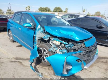 2017 TOYOTA PRIUS PRIME ADVANCED Blue  Hybrid JTDKARFP2H3062170 photo #1