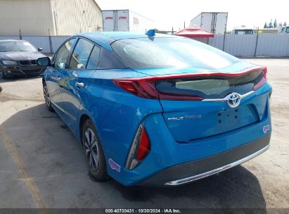 2017 TOYOTA PRIUS PRIME ADVANCED Blue  Hybrid JTDKARFP2H3062170 photo #4