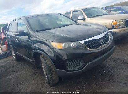 2012 KIA SORENTO LX Black  Gasoline 5XYKT3A12CG258690 photo #1