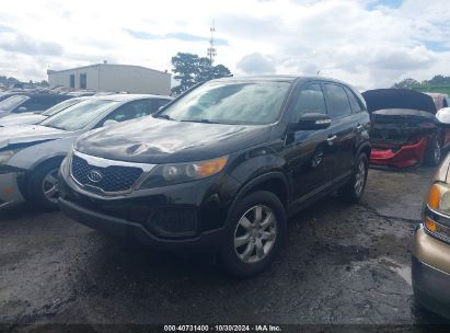 2012 KIA SORENTO LX Black  Gasoline 5XYKT3A12CG258690 photo #3