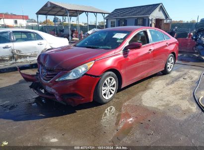 2011 HYUNDAI SONATA GLS Red  Gasoline 5NPEB4AC3BH216365 photo #3