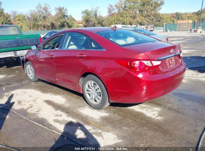 2011 HYUNDAI SONATA GLS Red  Gasoline 5NPEB4AC3BH216365 photo #4