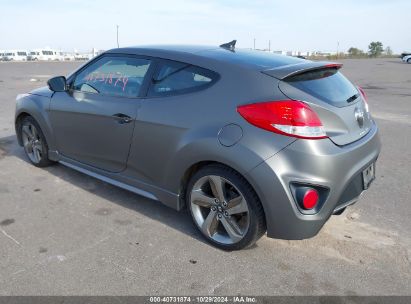 2013 HYUNDAI VELOSTER TURBO W/BLACK Gray  Gasoline KMHTC6AE7DU086810 photo #4