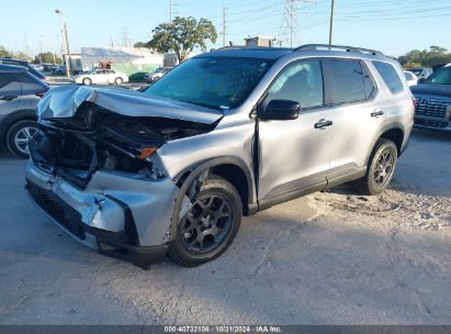 2023 HONDA PILOT AWD TRAILSPORT Silver  Gasoline GQAJP262B808 photo #3