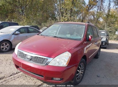 2012 KIA SEDONA EX Maroon  Gasoline KNDMH4C70C6419851 photo #3