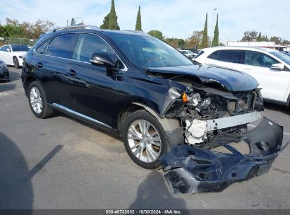 2011 LEXUS RX 450H Black  Hybrid JTJBC1BAXB2044619 photo #1