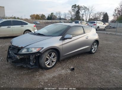 2012 HONDA CR-Z EX Blue  Hybrid JHMZF1D62CS000454 photo #3