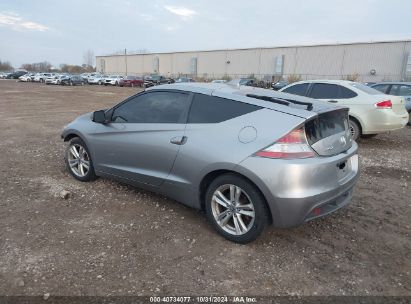 2012 HONDA CR-Z EX Blue  Hybrid JHMZF1D62CS000454 photo #4