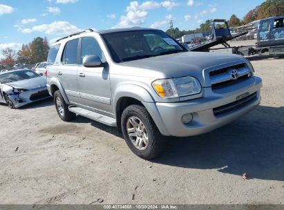 2005 TOYOTA SEQUOIA SR5 V8 Silver  Gasoline 5TDBT44A25S241718 photo #1