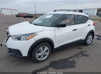 2019 NISSAN KICKS S White  Gasoline 3N1CP5CU1KL563524 photo #3