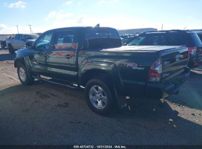 2012 TOYOTA TACOMA DOUBLE CAB Green  Gasoline 3TMLU4EN3CM087732 photo #4