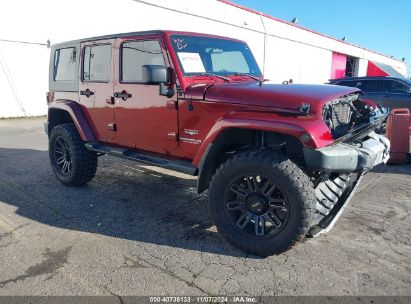 2008 JEEP WRANGLER UNLIMITED SAHARA Red  Gasoline 1J4GA59198L628762 photo #1