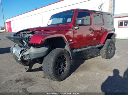 2008 JEEP WRANGLER UNLIMITED SAHARA Red  Gasoline 1J4GA59198L628762 photo #3