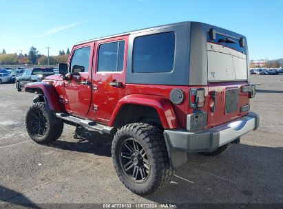 2008 JEEP WRANGLER UNLIMITED SAHARA Red  Gasoline 1J4GA59198L628762 photo #4