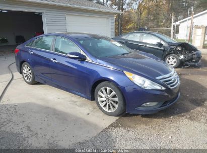 2014 HYUNDAI SONATA LIMITED 2.0T Blue  Gasoline 5NPEC4AB1EH887025 photo #1