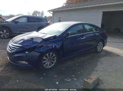 2014 HYUNDAI SONATA LIMITED 2.0T Blue  Gasoline 5NPEC4AB1EH887025 photo #3