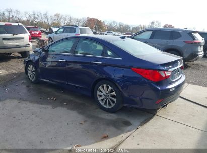 2014 HYUNDAI SONATA LIMITED 2.0T Blue  Gasoline 5NPEC4AB1EH887025 photo #4