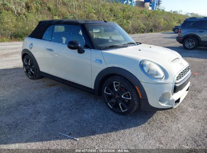 2017 MINI CONVERTIBLE COOPER S Teal  Gasoline WMWWG9C34H3C81830 photo #1