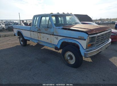 1985 FORD F250 Blue  Diesel 1FTHX2616FKA64065 photo #1