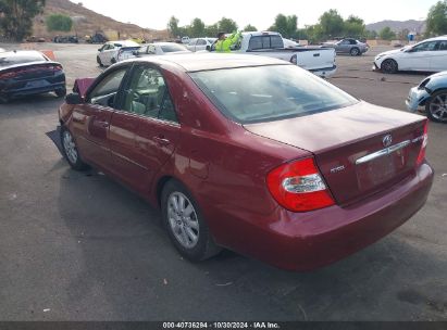 2002 TOYOTA CAMRY XLE Burgundy  Gasoline JTDBE30K220107342 photo #4