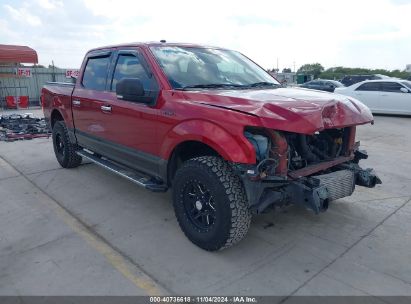 2018 FORD F150 SUPERCREW Red  Gasoline 1FTEW1EG8JFC43716 photo #1