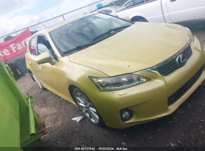 2011 LEXUS CT 200H PREMIUM Yellow  Hybrid JTHKD5BH6B2018571 photo #1