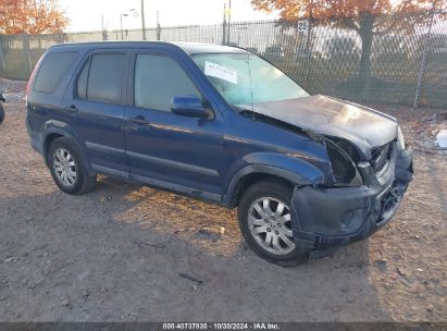 2005 HONDA CR-V EX Blue  Gasoline SHSRD78875U307536 photo #1