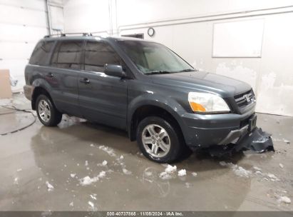 2005 HONDA PILOT EX Gray  Gasoline 2HKYF18485H509097 photo #1