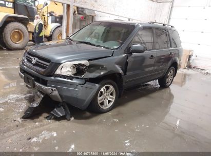 2005 HONDA PILOT EX Gray  Gasoline 2HKYF18485H509097 photo #3