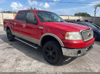 2006 FORD F150 SUPERCREW Red  Flexible Fuel 1FTPW12V96FA66936 photo #1