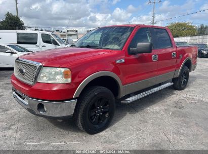 2006 FORD F150 SUPERCREW Red  Flexible Fuel 1FTPW12V96FA66936 photo #3