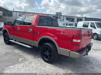 2006 FORD F150 SUPERCREW Red  Flexible Fuel 1FTPW12V96FA66936 photo #4